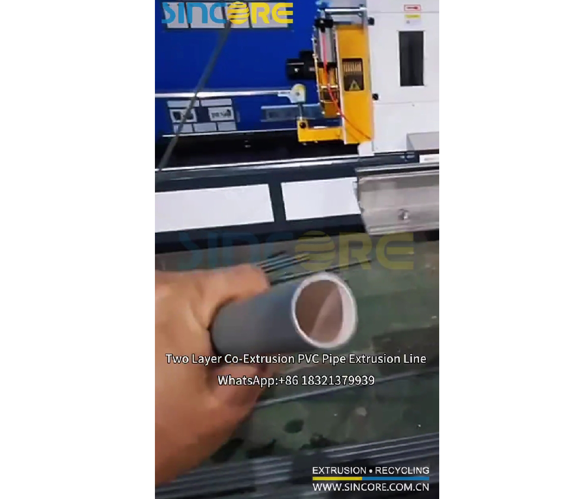 PVC Two Layer Co-extrusion Pipe Extrusion Line