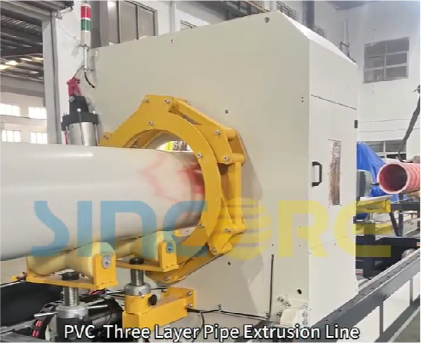 PVC Three Layer Pipe Extrusion Line