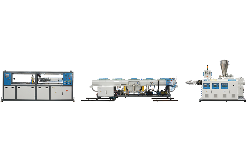 PVC Double Outlet Pipe Extrusion Line