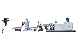 HDPE LDPE Recycling Granulation Line / Water Ring Granulation Line