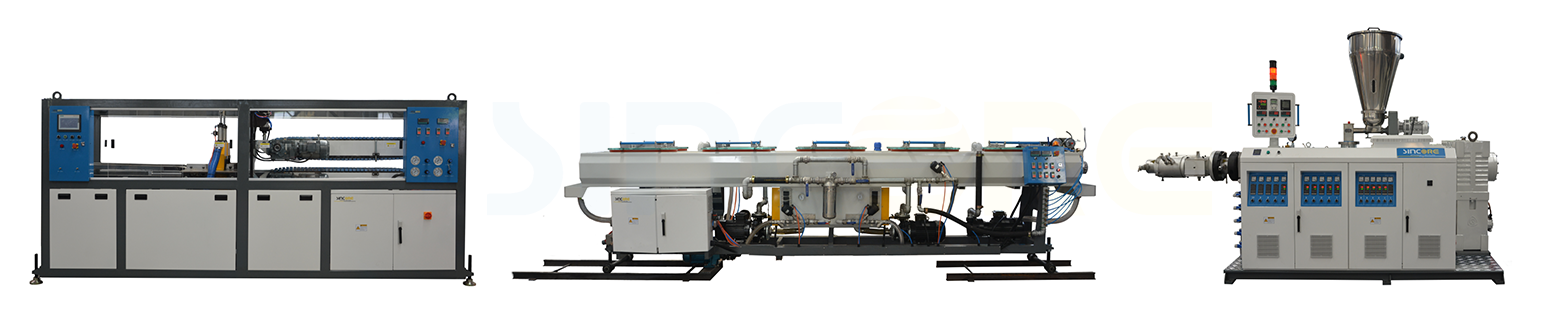 PVC Double Outlet Pipe Extrusion Line