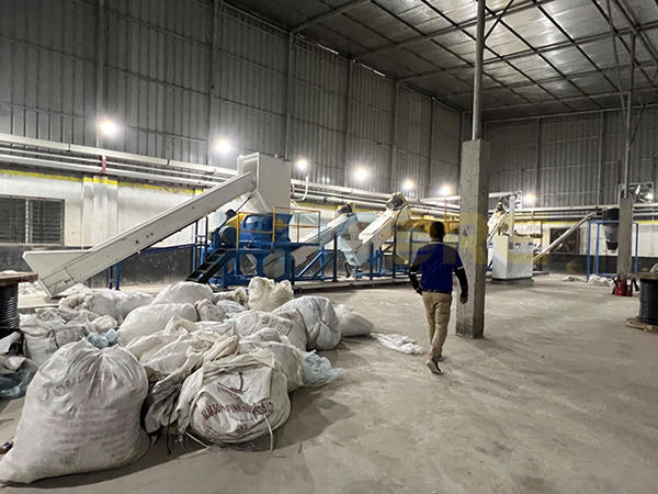PE bottle recycling line